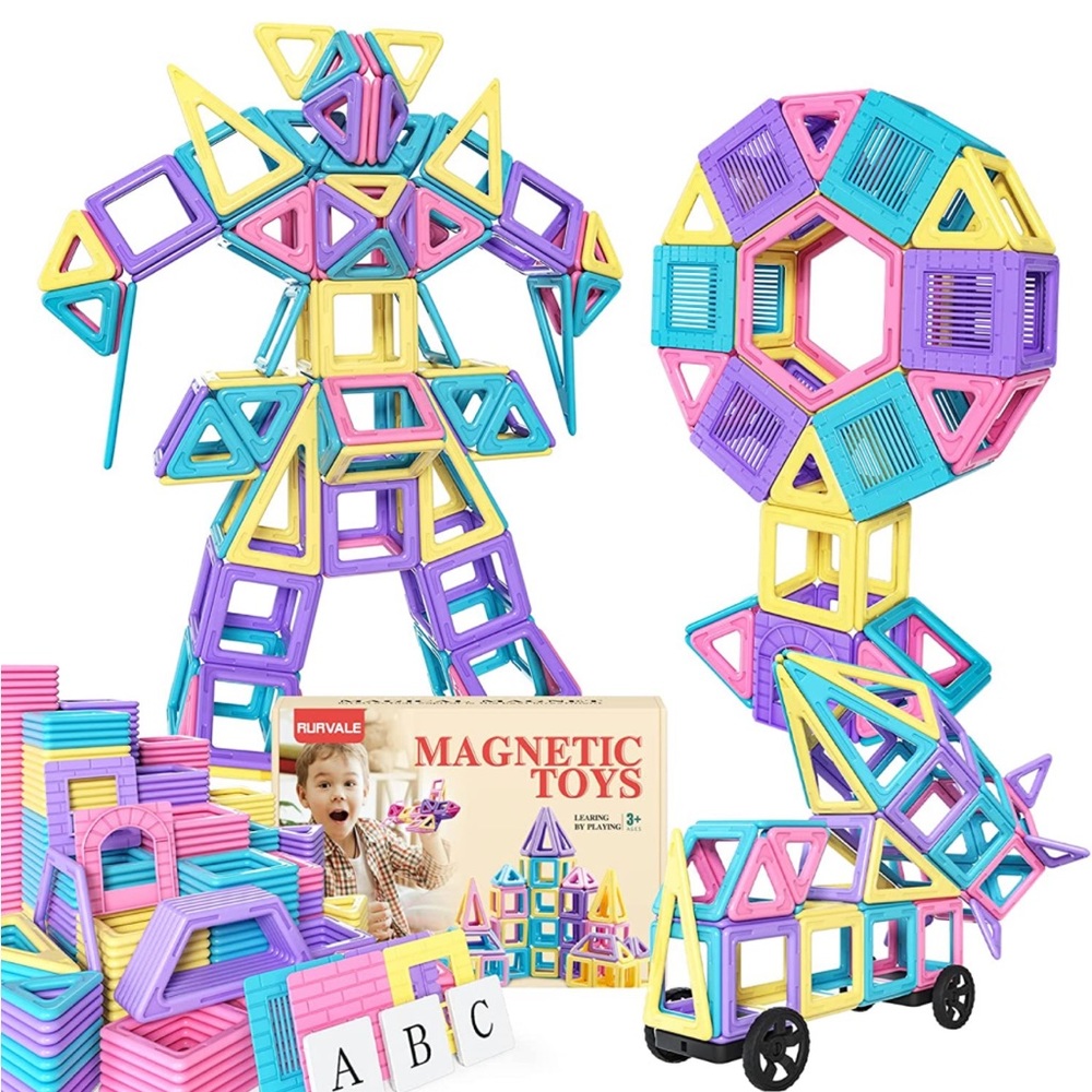 Rurvale 100Pcs Magnetic Blocks